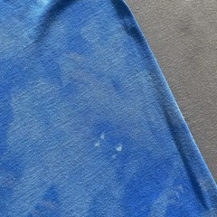 Vtg 1980s Integrated Service Solutions T Shirt Mens L Blue Bleach Dye Hanes 80s