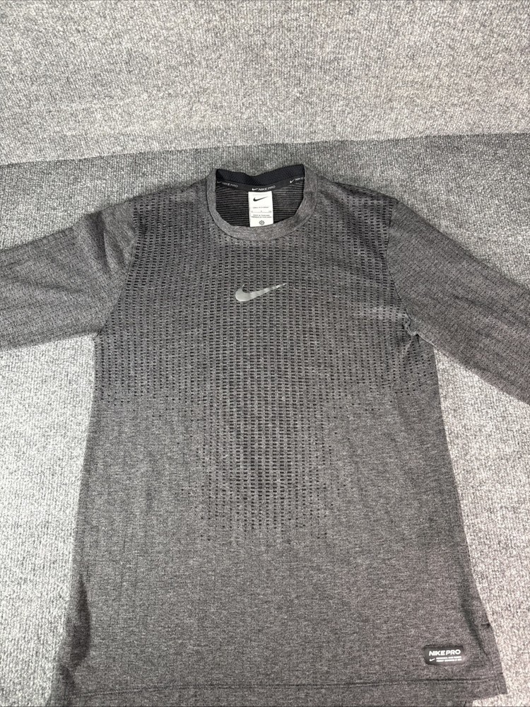 Nike pro Shirt Men’s Size Small Dri-fit Adv gym Train run Gray performance