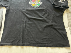 MAUI BUILT 808 ONE LOVE DISTRESSED 2XL BLK SHORT SLEEVE T SHIRT.SEE DESCRIPTION