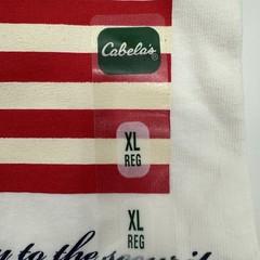 VTG Cabela’s Men’s XL USA Flag 2nd Amendment Graphic T-Shirt White Patriotic NWT