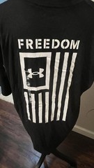 Under Armour Freedom Flag Graphic T-Shirt Black Men’s XL Short Sleeve Crew