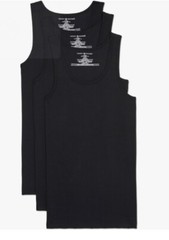 3 TOMMY HILFIGER COTTON BLACK GRAY WHITE RIBBED TANK TOP S M L XL XXL T-SHIRTS