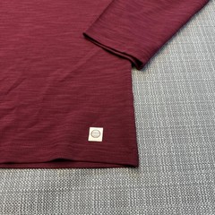 New Marine Layer Air Tee Shirt Mens XL Archive Midweight Crew Burgundy Striped