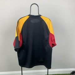 Chiefs Adidas Rugby Polo Shirt Mens Size XL Black Short Sleeve Collared Sports