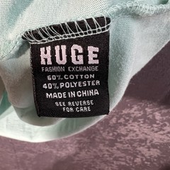 HUGE Fashion Exchange Men’s 2XL Aqua Graffiti King Savage Graphic T-Shirt Cotton