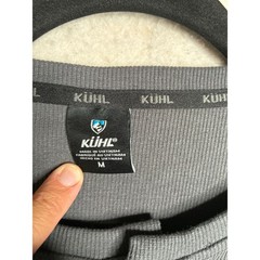Kuhl Mens Long Sleeve Henley Shirt Gray Ribbed Performance Top Size M RN108846