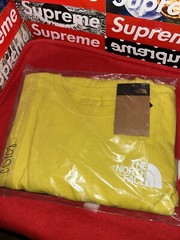 The North Face Acid Yellow Long Sleeve Tee Shirt size Large