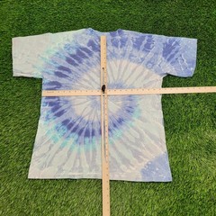 Vintage Hampton-Beach Surfer Spiral Tie-Dye Shirt M 21×27 90s