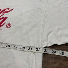 Vintage Y2K Coca-Cola T-Shirt Mens XL White 1998 Hanes Heavyweight Graphic Tee