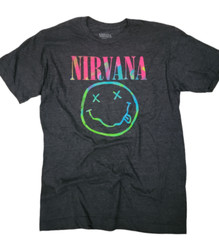 Unisex Adult Music t shirt -NIR-VANA -Heather Gray – music Tees –