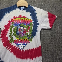 Grove Jam 2021 Tie Dye Shirt Men M Grateful Dead Style Skull Uncle Sam Festival