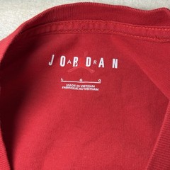 Jordan Flight Script T-Shirt Mens Large Red Jumpman Logo Short Sleeve