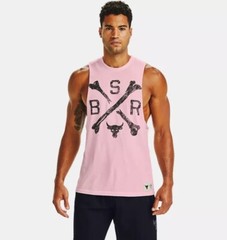 UNDER ARMOUR PROJECT ROCK BSR BLOOD SWEAT RESPECT DWAYNE JOHNSON TANK TOP sz XXL