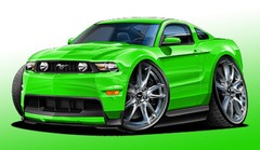 2012-14 Ford Mustang Muscle Car Art Print NEW