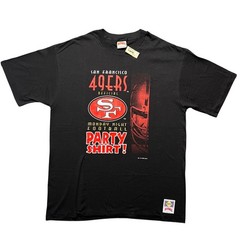 Vintage 90s San Francisco 49ers T Shirt 1993 Nutmeg Single Stitch Thrashed XL