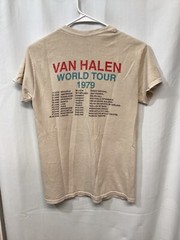 Van Halen World Tour 1979 Beige Small Cotton T Shirt T4
