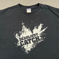 Deadliest Catch Discovery Channel T-Shirt Mens Size L Graphic Tee Jerzees