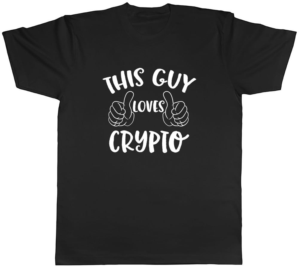 This Guy Loves Crypto Mens Unisex T-Shirt Tee
