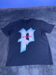 Purple Brand P Logo Graphic T-Shirt Men’s Size S Black Teal Pink Streetwear Tee