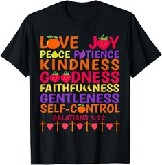 Th The Fruit of The Spirit Costume Christian Bible Verse T-Shirt