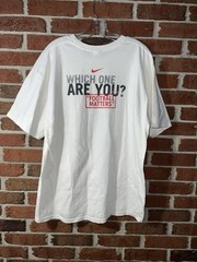 Vintage Nike T-Shirt Football Matters White XL