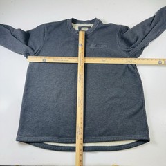 LL Bean Henley Waffle Knit Shirt Gray Thermal Lined Men’s Size XXL Tall
