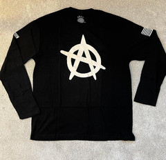 Asap Rocky Long Sleeve Baseball Shirt Black Size Xl or XXl NEW