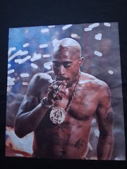 Vintage Y2K Tupac Shakur 3XL Pro Athletic Heavy Cotton T-Shirt, 2Pac Video Shoot