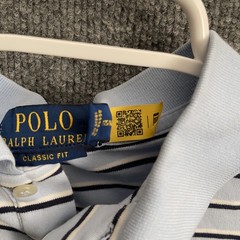 Polo Ralph Lauren Polo Shirt Men’s Sz M Classic Fit Short Sleeve Striped Blue
