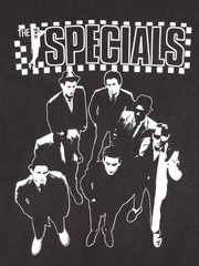 Vintage THE SPECIALS 2-TONE SKA T-shirt 90s UK Band Punk Oi Madness Black sz XL