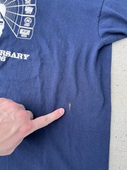 Vintage CSX 10 Year Anniversary T-Shirt Trains Railroad XL 90’s 1996 Stained