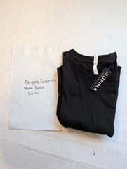 100% Supima Cotton Original Favorites Blank Tshirt Black Size Large Short Sleeve
