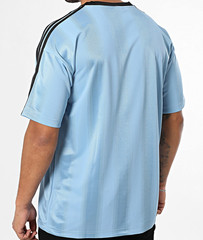 RARE! NEW MEN’S ADIDAS ORIGINALS TREFOIL JACQUARD SHIRT ~SIZE 2XL #JW587 BLUE