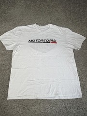 Motortopia Shirt Mens 2XL White Street Trucks Show Off Series Back Print