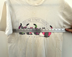 B KLIBAN cat shirt Feline Fitness Crazy Shirts Hawaii sz L single stitch RARE