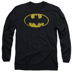 Batman Classic Logo Distressed DC Comics Licensed Adult T-Shirt