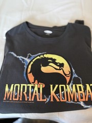 Large Men’s Mortal Kombat Old Navy Tee Dark Gray