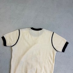 VINTAGE 60’s ACKERMANN BIG BAD WOLF CARTOON ACRYLIC KNIT TEE T-SHIRT YOUTH 164CM