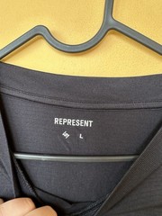 represent running vest team Black 247 hyrox gym top t-shirt tank Size L