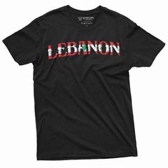 Men’s Lebanon T-shirt Lebanon flag coat of arms country nation tee shirt