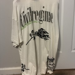 Civil Regime x RICK AND MORTY CHAOS CLASSIC OVERSIZED TEE, SIZE SMALL
