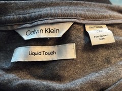 Lot of 2, XXL Men’s Tees-Soft Calvin Klein Gray, & White w/Gray Adidas Graphic