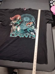 Vintage Dawn Comic Book Tshirt 1999 Fashion Victim Tee Size XL Holes Pinholes