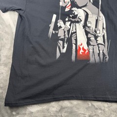 Naruto Shippuden Kakashi Story Graphic T-Shirt Ripple Junction Black Mens XL NEW