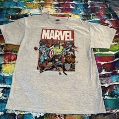 Marvel Comics Graphic Gray Men’s Short Sleeve Tee Size Large