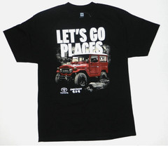 “LET’S GO PLACES LEADING THE WAY” Black T-Shirt New