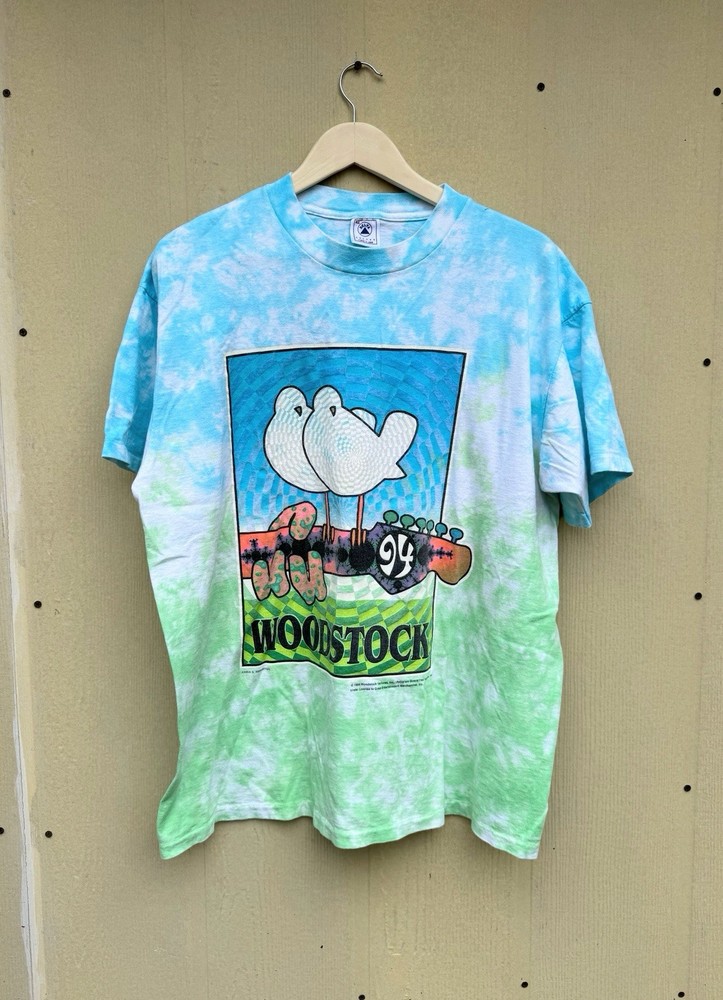 Vintage Woodstock 94 Peace Music Festival XL T Shirt USA Tie Dye Single Stitch