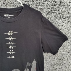 Uniqlo Mens Akatsuki Naruto Anime Streetwear Shippuden Graphic Tee M Black UT