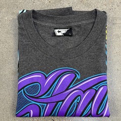 Famous Stars & Straps Stay Fly Shirt Mens Large Gray Pop Art Streetwear Tee Y2K