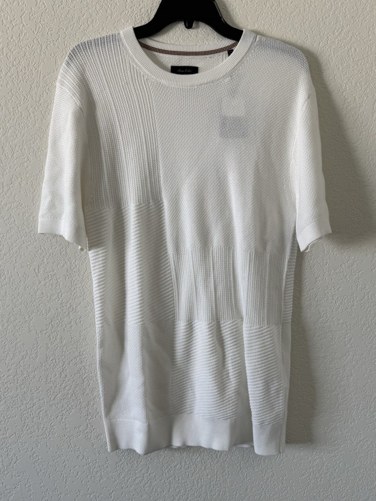 Porter & Ash Luxury Essential Men’s Size M White Modal Blend Casual T-Shirt